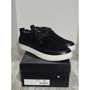 King & Stone‎ Black Dress Sneakers Size 10 Casual Lace Up with box